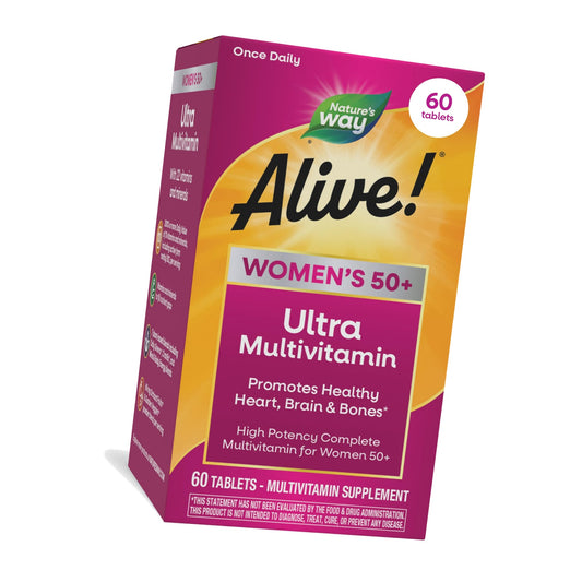 Nature's Way Alive! Women's 50 Plus Ultra Potency Multivitamin, 60 ct