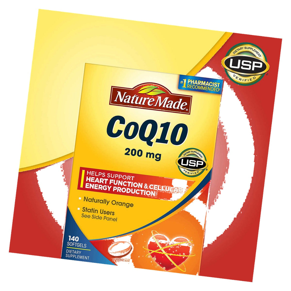 Nature Made CoQ10 200 mg Softgels (140 Count)