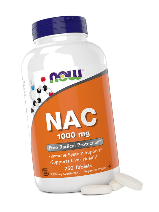 Now NAC, 1000 mg, 250 Tablets, Vegetarian and Vegan, Non-GMO