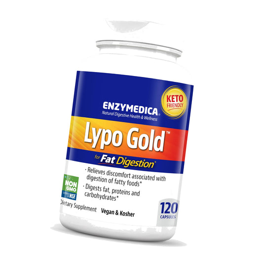 Enzymedica Lypo Gold - Enzyme Supplement for Fat Digestion - 120 Capsules