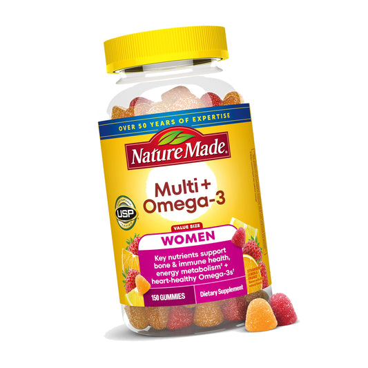 Nature Made Womens Gummy Multivitamins with Omega-3, 150 Gummies