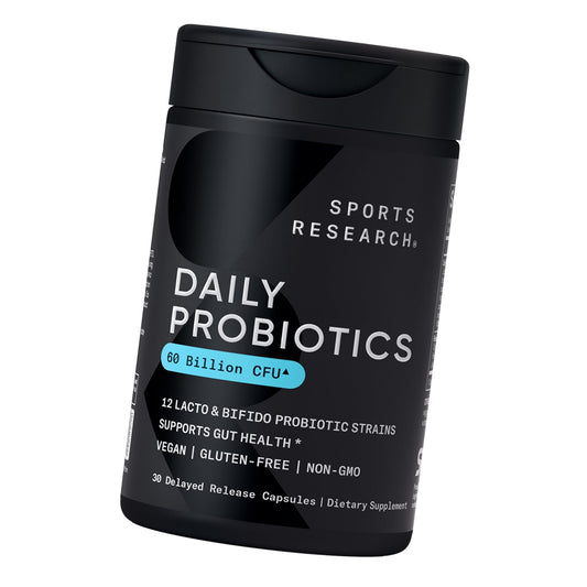 Sports Research® Daily Probiotics 60 Billion CFU, 30 Veggie Capsules