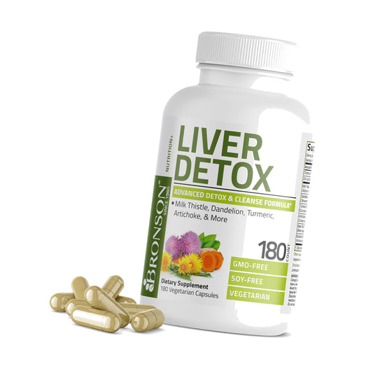 Bronson Liver Detox Advanced Detox & Cleansing Formula 180 Capsules