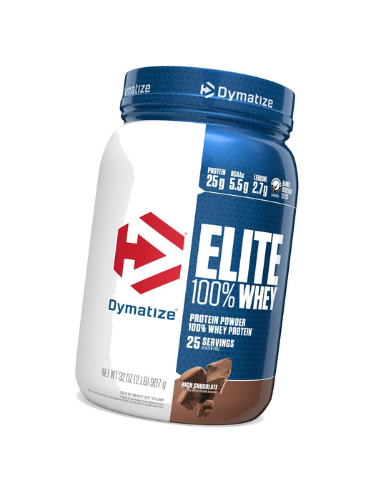 Dymatize Elite WHEY 25g Protein Powder, Rich Chocolate, 25 Servings
