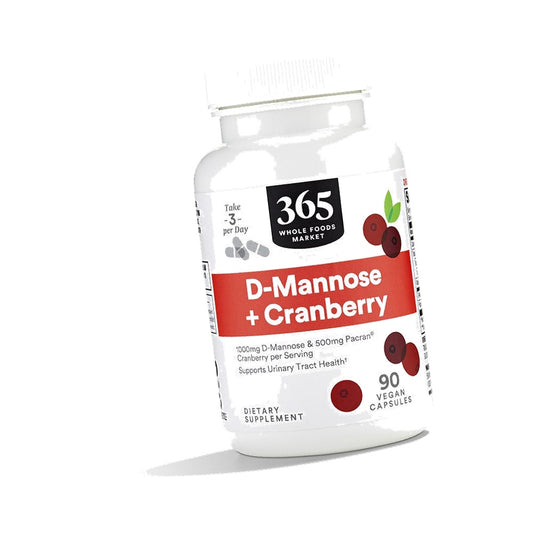 365 by Whole Foods Market, D-Mannose With Cranberry, 90 Count