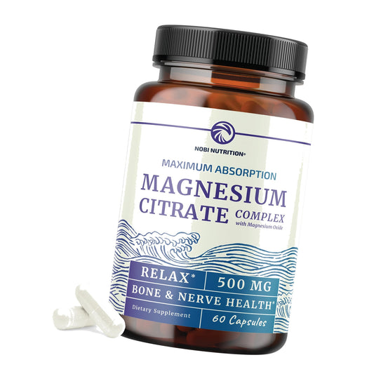 Magnesium Citrate Complex 500 MG, Constipation, Calm & Relaxation Support