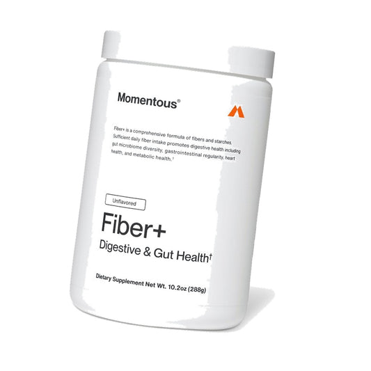 Momentous Fiber+, Psyllium Husk Powder, Multi-Source Blend, Unflavored