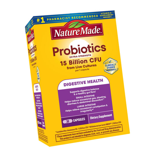 Nature Made Probiotics for Digestive Health, 30 Probiotic Capsules
