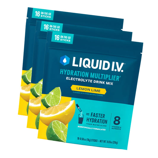 Liquid I.V. Hydration Electrolytes, Lemon Lime, 48 Count