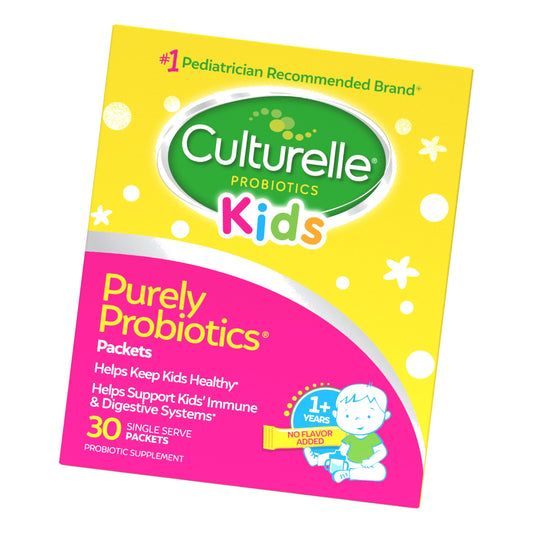Culturelle Daily Probiotic Packets for Kids, Ages 1+, Unflavored, 30 Count