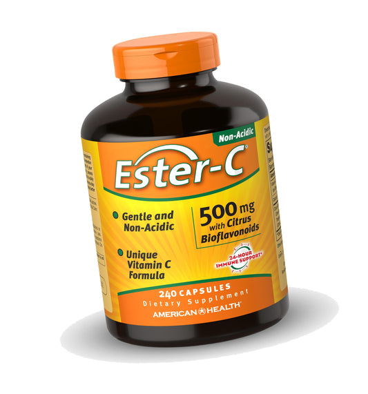 American Health Ester-C w/Citrus Bioflavonoids Capsules, 500mg, 240ct