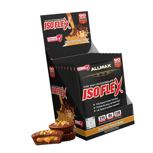 ALLMAX ISOFLEX Whey Protein Isolate, Chocolate Peanut Butter, 10 Packets