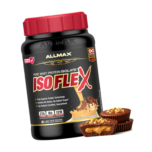 ALLMAX ISOFLEX Whey Protein Isolate, Chocolate Peanut Butter, 2 lb