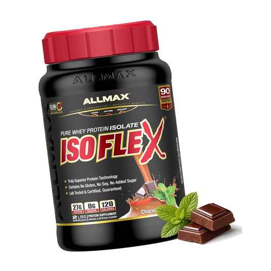 ALLMAX ISOFLEX Whey Protein Isolate, Chocolate Mint, 2 lb