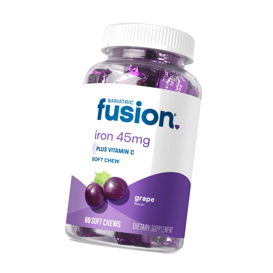Bariatric Fusion Iron 45mg, Grape, 60 Soft Chews