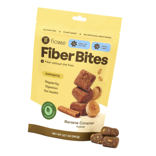 Fiome Fiber Bites, 5g Daily Fiber Supplement, Banana Cinnamon, 30 Servings