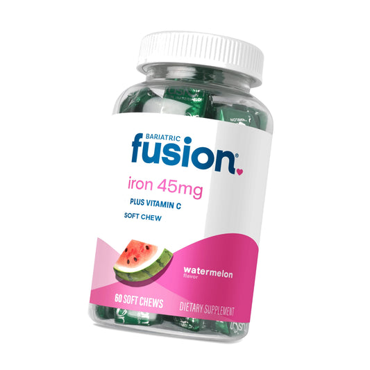 Bariatric Fusion Iron 45mg, Watermelon, 60 Soft Chews