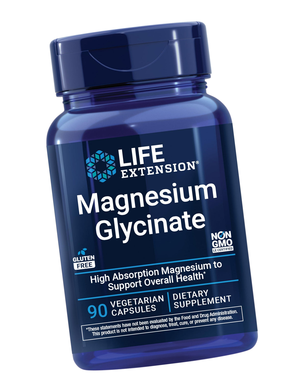 Life Extension Magnesium Glycinate, Highly Absorbable, 90 Capsules