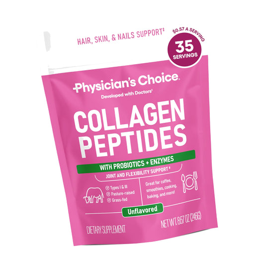 Physician's CHOICE Collagen Peptides Protein Powder, Grass Fed, 35 Servings