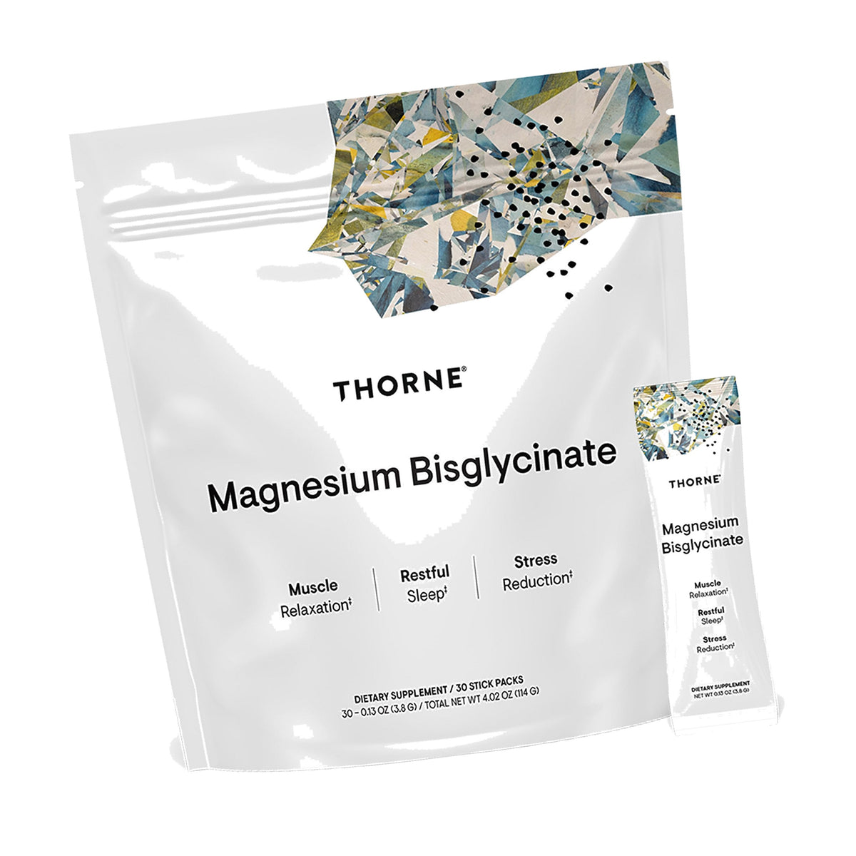 THORNE Magnesium Bisglycinate, Powdered Magnesium Formula, 30 Servings