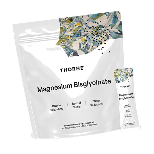 THORNE Magnesium Bisglycinate, Powdered Magnesium Formula, 30 Servings