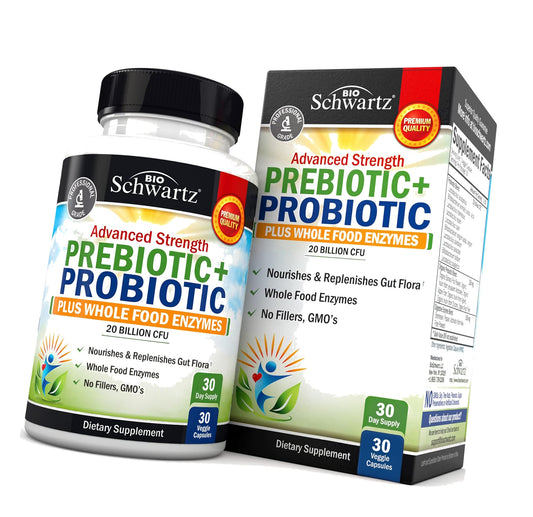 Advanced Prebiotics & Probiotics for Women & Men, 30 Capsules