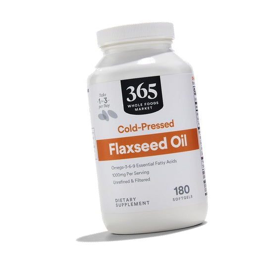 365 by Whole Foods Market, Flax Seed Oil, 180 Count