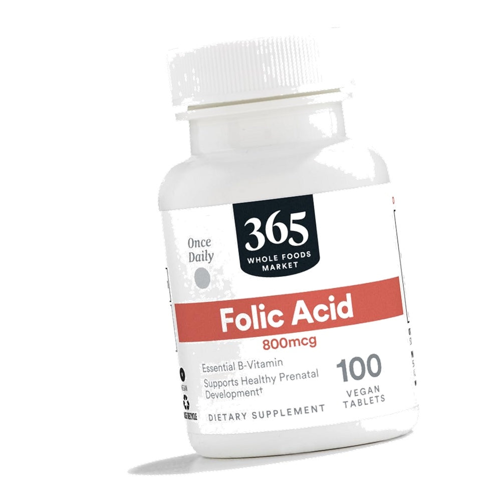 365 by Whole Foods Market, Folic Acid 800 MCG, 100 CT