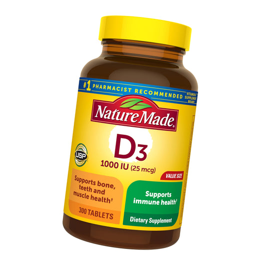 Nature Made Vitamin D3 1000 IU (25 mcg), 300 Vitamin D Tablets