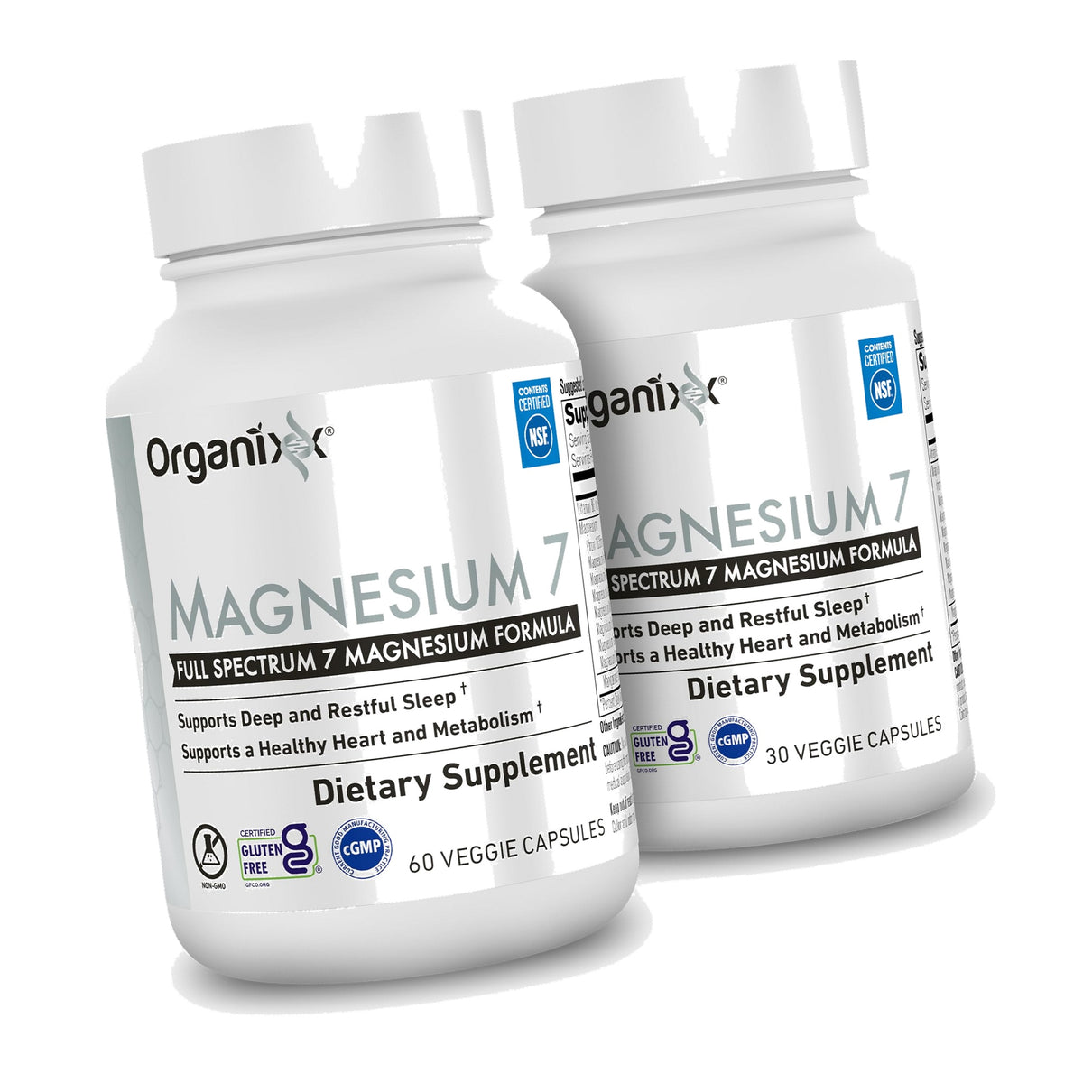Organixx Magnesium 7 Complex, Sleep & Muscle Support, 90 Caps