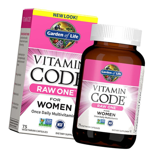 Garden of Life Vitamin Code RAW ONE for Women Once Daily Multivitamin, 75ct