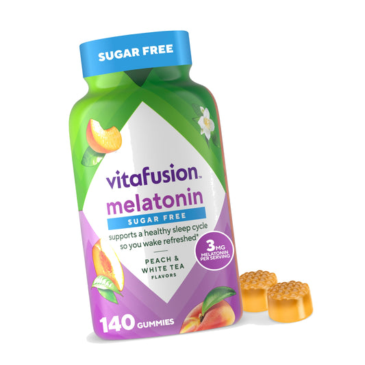 Vitafusion Melatonin Gummies Sugar Free | 3mg Per 2 Gummies | 140 Count