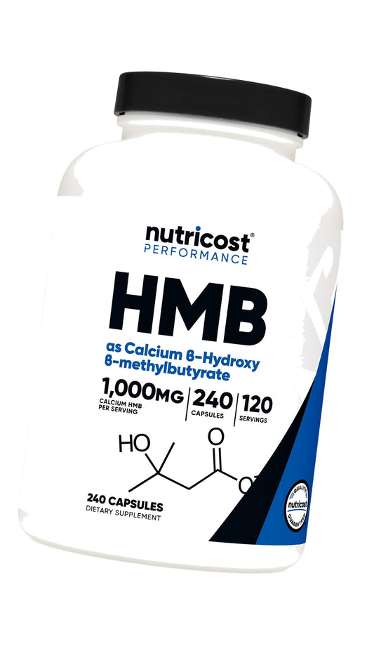Nutricost HMB (Beta-Hydroxy Beta-Methylbutyrate) 1000mg, 240 Capsules