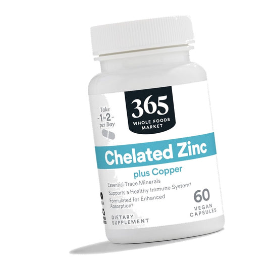 365 by Whole Foods Market, Chelated Zinc, 60 CT