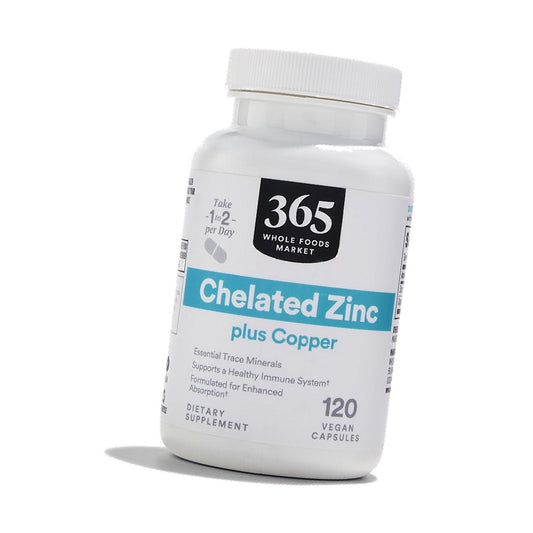 365 by Whole Foods Market, Chelated Zinc plus Copper, 120 Count