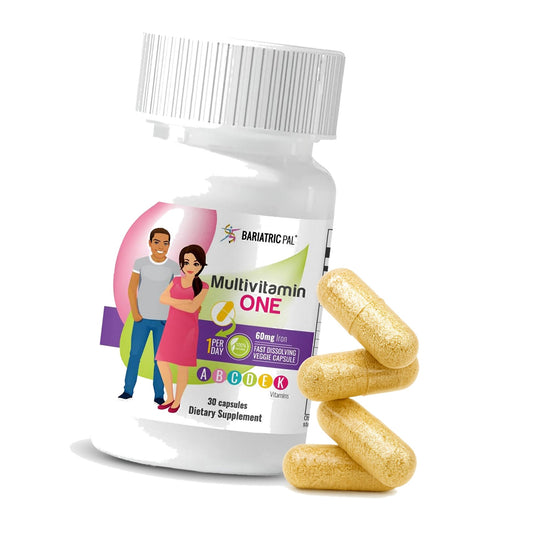 BariatricPal Capsule Bariatric Multivitamin, 1 per Day, 60mg Iron, 30 Ct