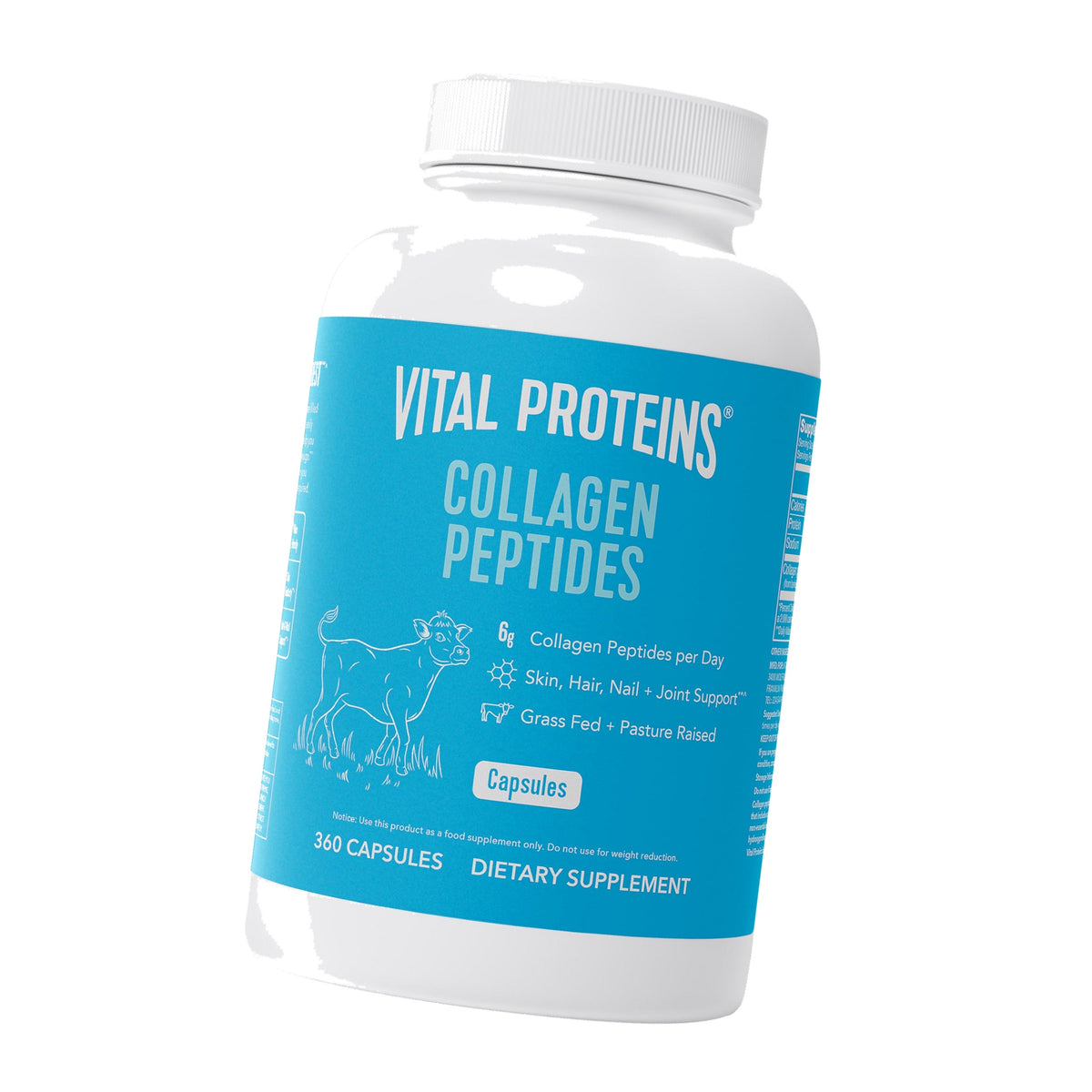 Vital Proteins Collagen Peptides Capsules for Women, Collagen Supplement 360 Capsules