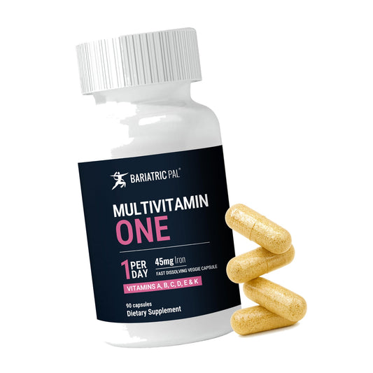BariatricPal Multivitamin ONE 1 per Day! Bariatric Multivitamin Capsule with 45 mg of Iron | Easy to Swallow Capsule | Vitamin for Bariatric Surgery Patients | 90 Count (3 Month Supply)