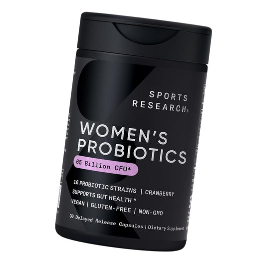 Sports Research® Women's Probiotics 65 Billion CFU w/Cranberry, 30 Count