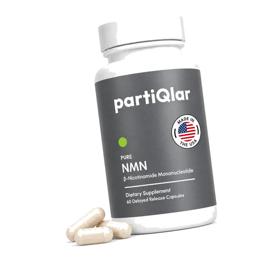 partiQlar Pure NMN Supplement 500mg - High Purity NAD+ Booster Capsules