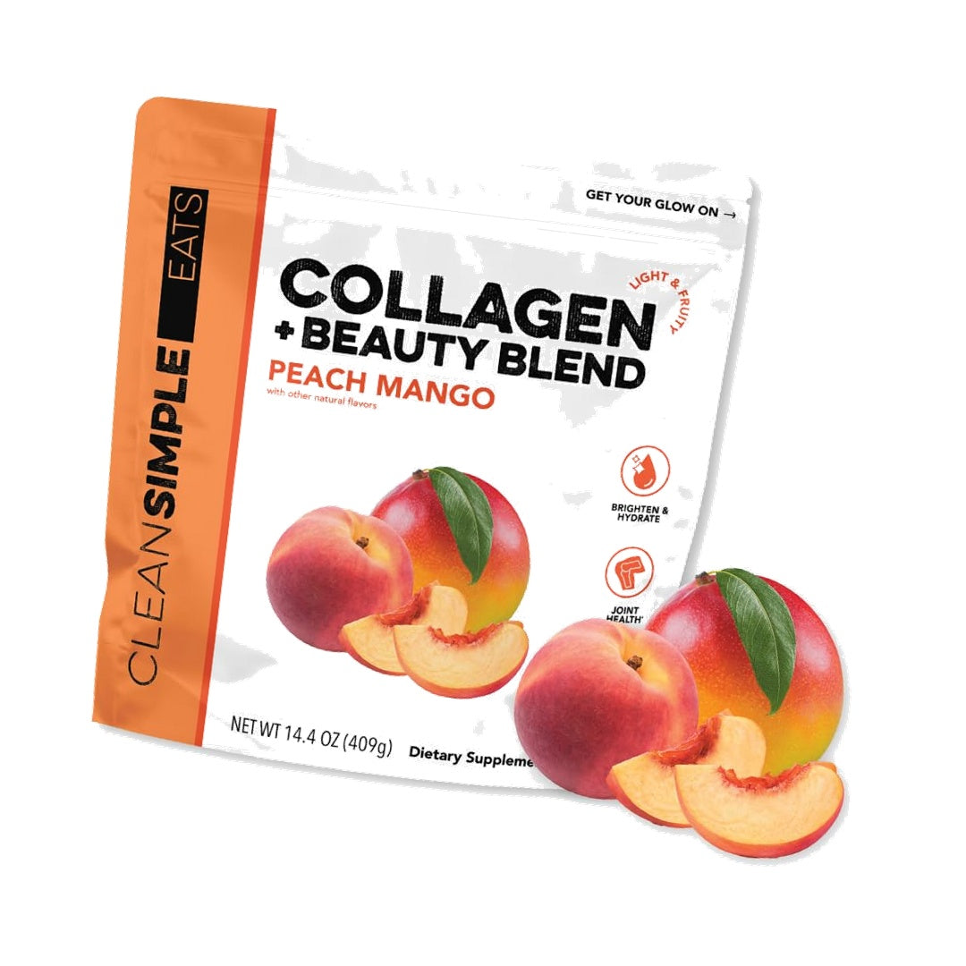 Clean Simple Eats Collagen + Beauty Blend, Peach Mango, 30 Servings
