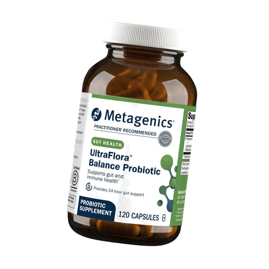 Metagenics UltraFlora Balance Probiotic, 15 Billion CFU, 120 Capsules