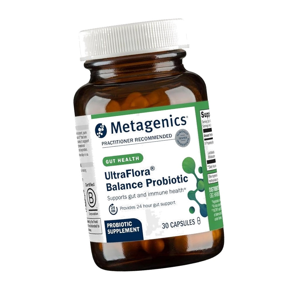 Metagenics UltraFlora Balance Probiotic, 15 Billion CFU, 30 Capsules