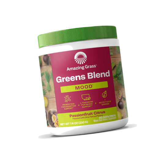 Amazing Grass Greens Blend Mood Passionfruit Citrus, 30 Servings