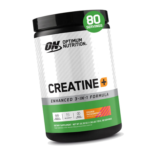 Optimum Nutrition Creatine Plus Powder, Orange Passionfruit, 1.59 LB
