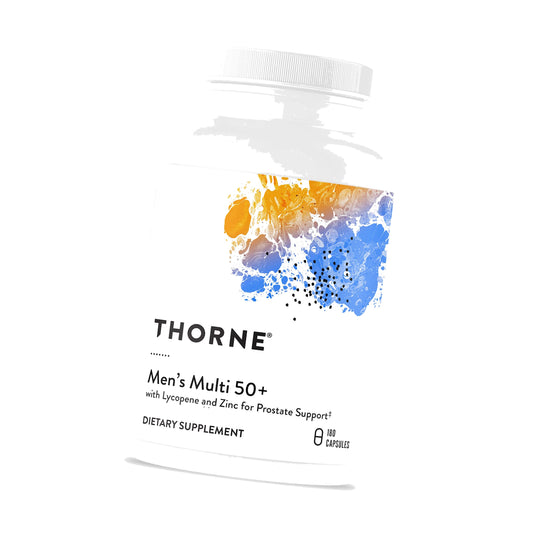 THORNE Men's Multi 50+, Comprehensive Daily Multi-Vitamin, 180 Capsules