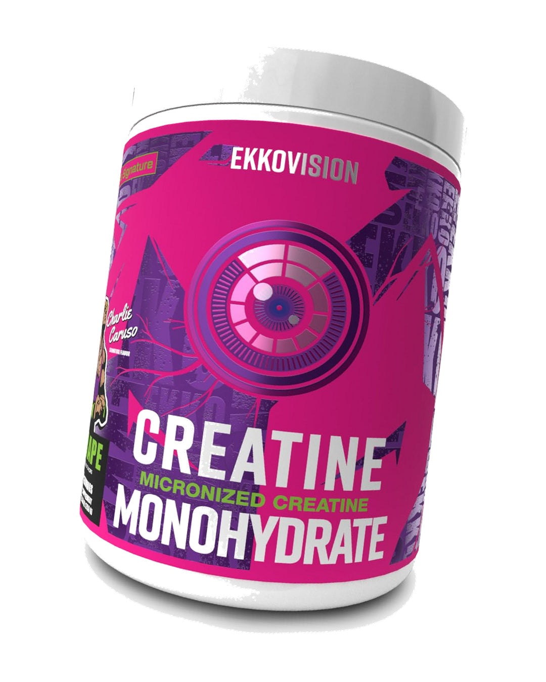 Ekkovision Creatine Monohydrate Powder, Grape, 100 Servings