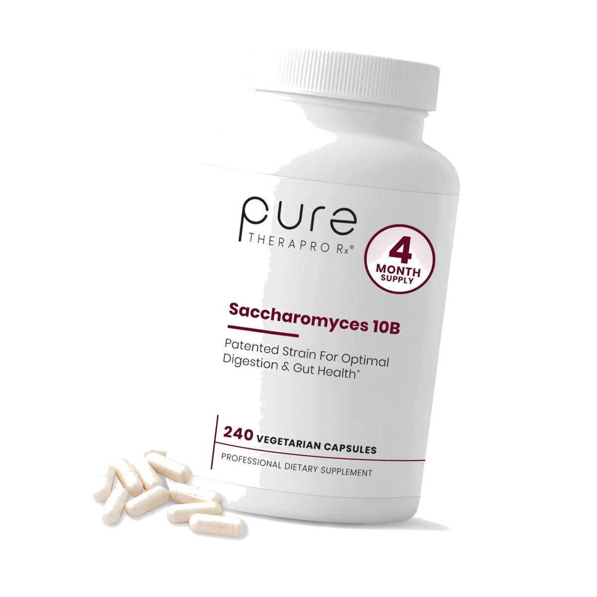 Pure Therapro Rx Saccharomyces 10B Probiotic (240 Count (Pack of 1))