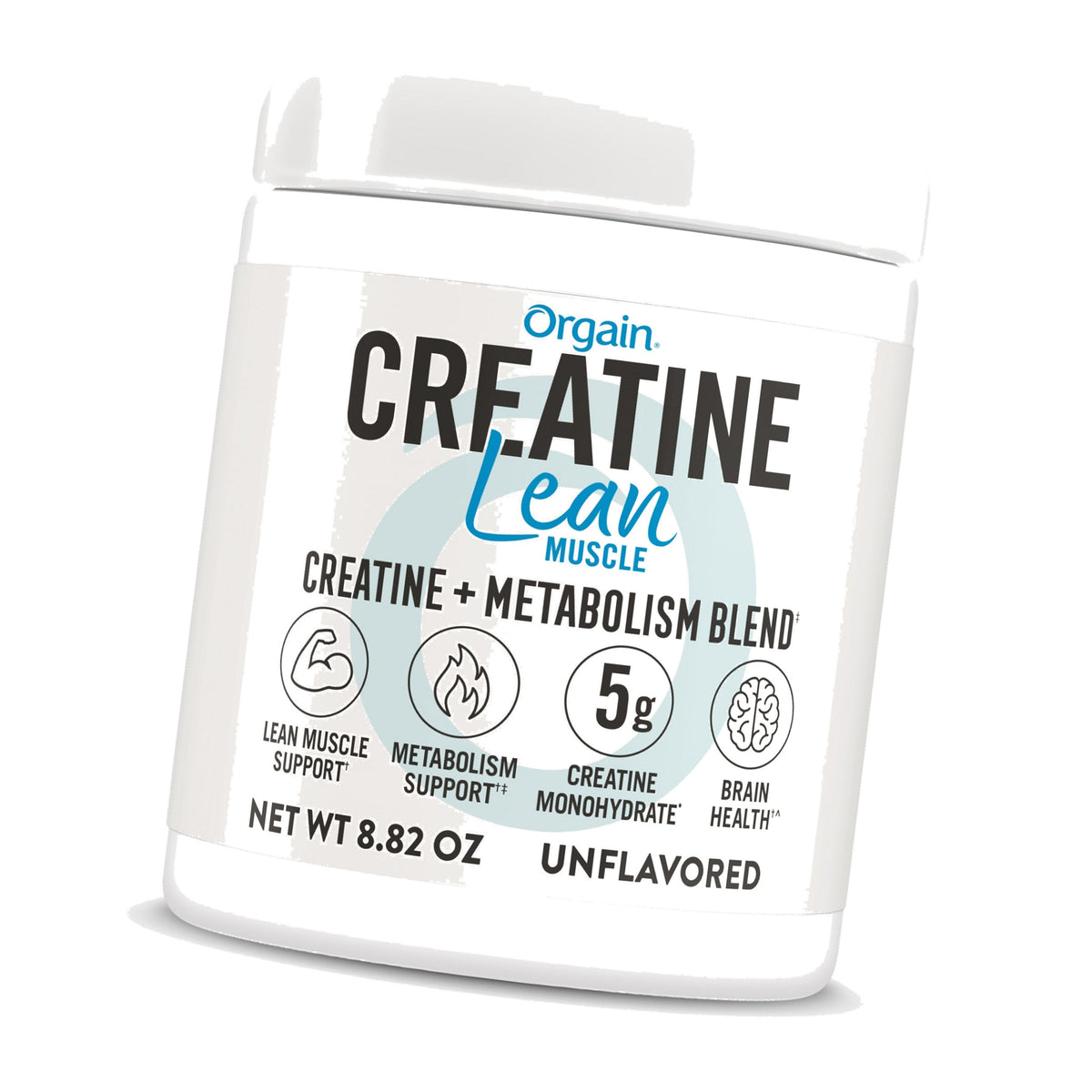 Orgain 5g Creatine Monohydrate Lean Muscle Powder, Unflavored, 8.82oz