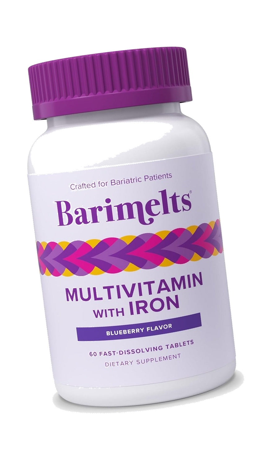 BariMelts Bariatric Multivitamin with Iron, 60 Tablets, Blueberry